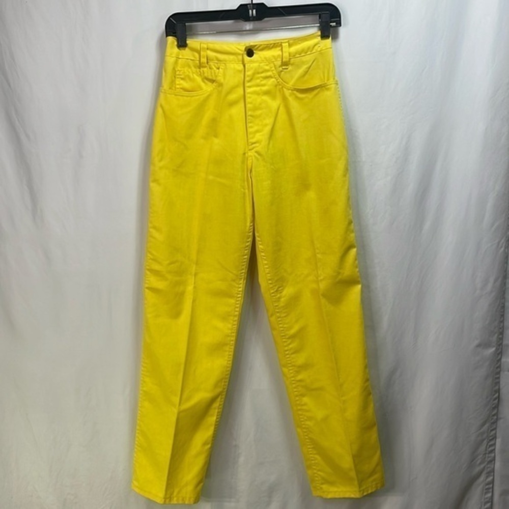 🐄 Herman Geist bright yellow jean style vintage pants